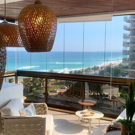 Lindo Apto No Melhor Lugar Da Barra Da Tijuca! Com Uma Vista De Tirar O Folego, Frente Para O Mar! Totalmente Equipado E Decorado Ao Lado Dos Melhores Hoteis E Quiosques Da Barra! Portaria 24H, Piscina, Sauna, Jacuzzi, Academia, Garagem, Wi-Fi, Lavan Rio de Janeiro Exteriör bild